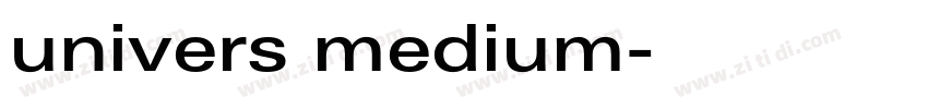 univers medium字体转换